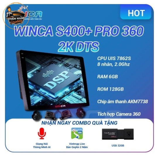 WINCA S400+ QLED 2K DTS PRO 360 (Âm Thanh)
