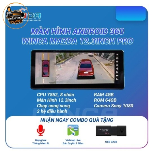 WINCA Mazda S300+ Pro 360 12.3 Inch
